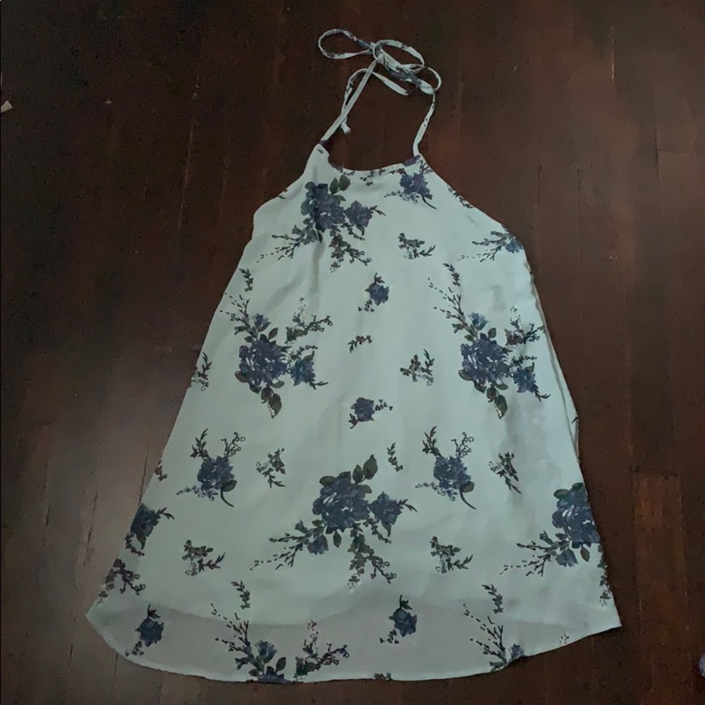 Floral halter dress